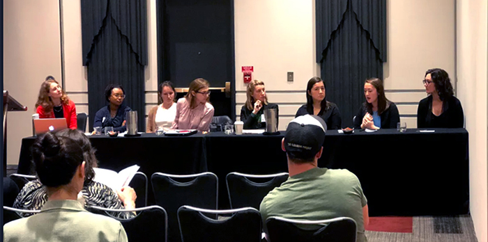 In early April, three students presented original research at a professional archaeology conference. Photo courtesy of Heather Bedhi.