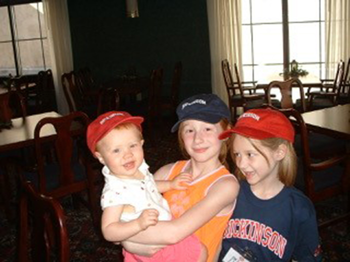 The Pineo daughters, in Dickinson gear.