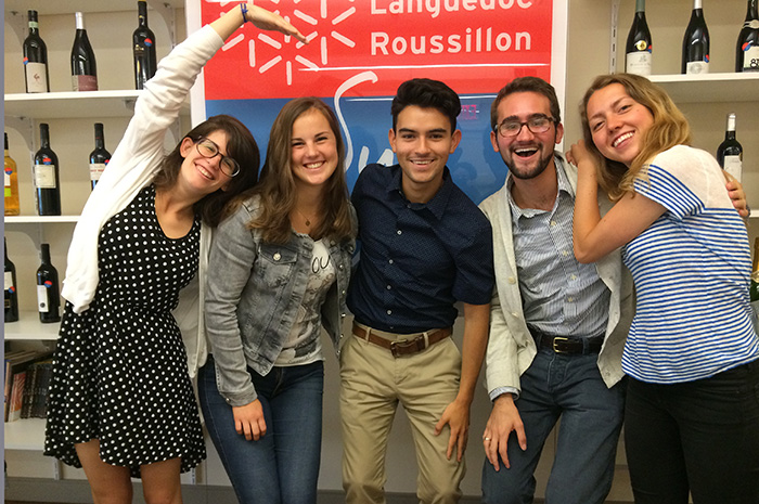 Dickinson interns at Sud de France.