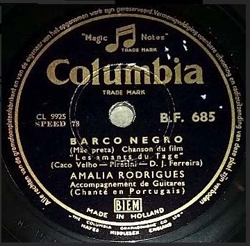 Columbia Records label - samba and fado