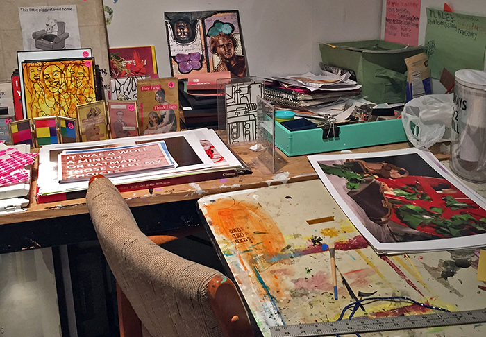 Talia Amorosano ’17, View of Senior Art Studio (2017).