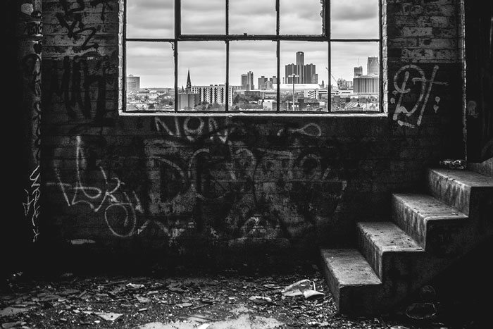 Stairs in a old building