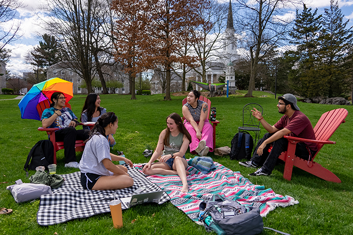 Spring on morgan field 700 group having fun 