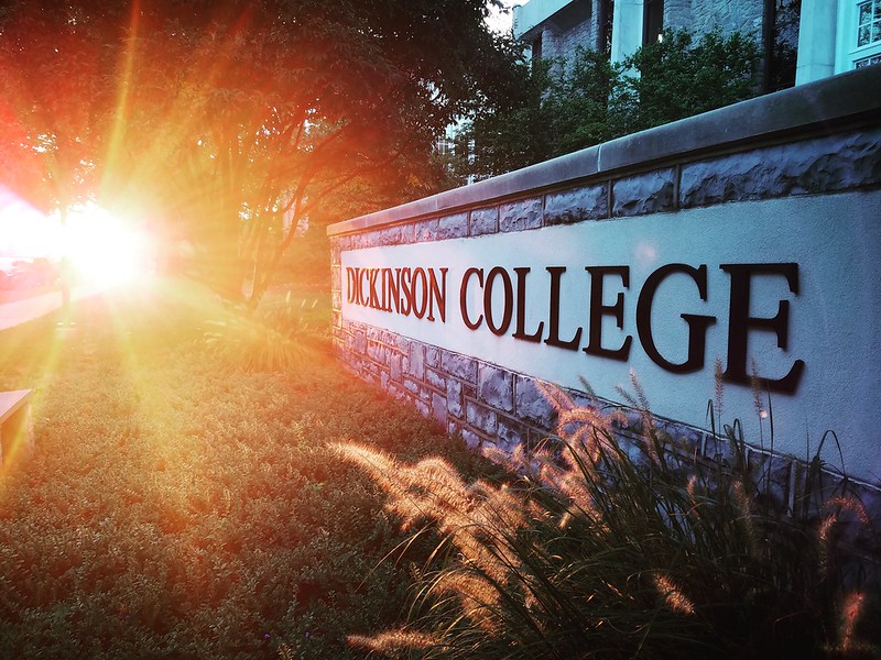 Dickinson College Sign