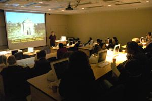 Photograph of a class in session