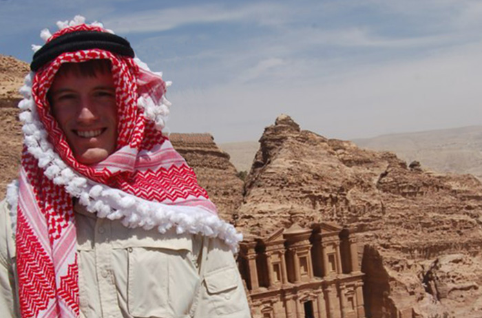Ted Dressel '14, an international-studies major with a concentration in Middle East studies, took part in a study-abroad program in Aman, Jordan, during his junior year.