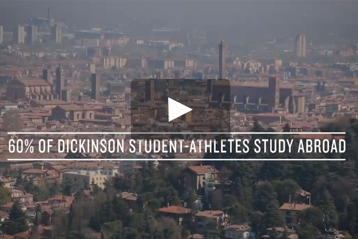 As of 2019, 60% of Dickinson's student-athletes study abroad, and we make that possible by building unique, seamless global programs so it seems like students never left their activities on campus.