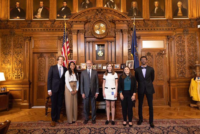 Max Shannon '24 interned in the Office of the Pennsylvania governor.