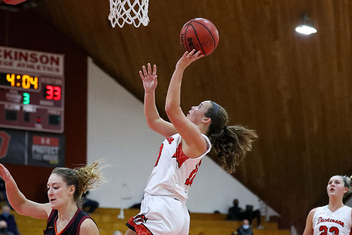 A female Red Devil takes a shot.