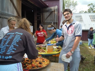 Spanish Class Visits College Farm 5