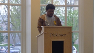 Justin Hill '15 reads in Arabic