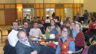 Students and faculty celebrate Día del libro with a Castilian-style meal