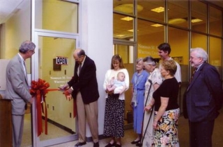 Writing Center Ribbon Cutting 2005