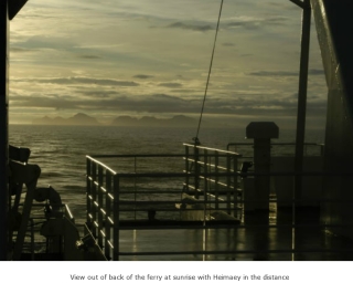 Iceland 2005 ferry sunrise